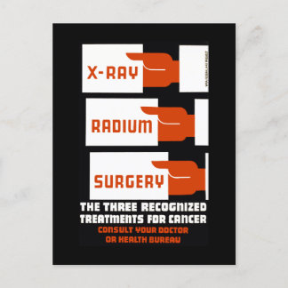 Fight X-Ray, Radium, Surgery Postcard