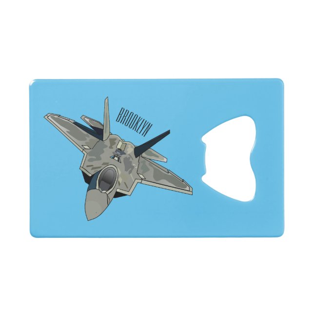 Fighter aircraft cartoon illustration (Front (Horizontal))