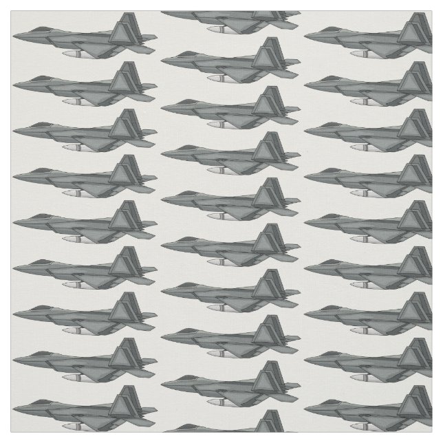 Fighter aircraft cartoon illustration fabric (Swatch)