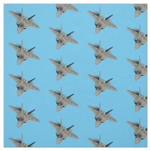Fighter aircraft cartoon illustration fabric