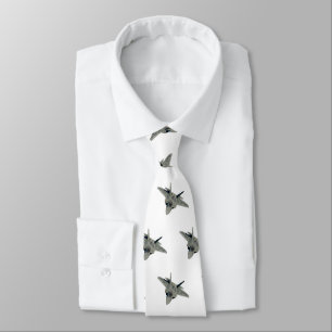 Fighter aircraft cartoon illustration tie