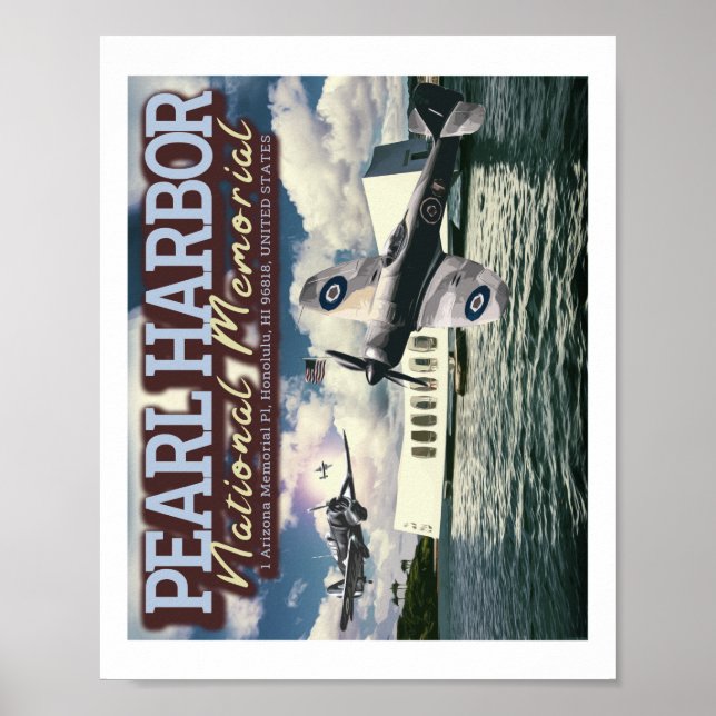 FIGHTER AIRCRAFT - PEARL HARBOR NATIONAL MEMORIAL  POSTER (Front)