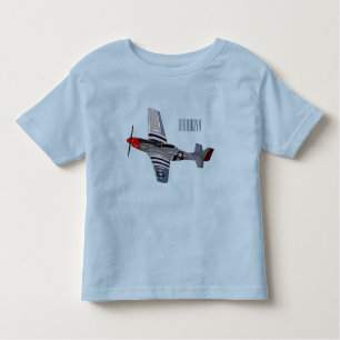 Fighter-bomber cartoon illustration toddler T-Shirt