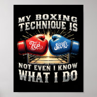 Fighter Boxing Gloves - Funny Gym Quote - Retro Bo