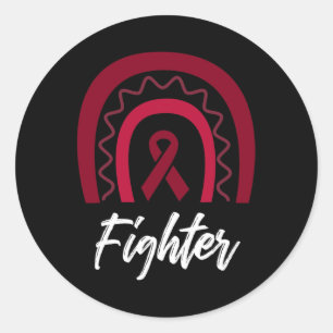 Fighter Brain Aneurysm Awareness 1 Classic Round Sticker