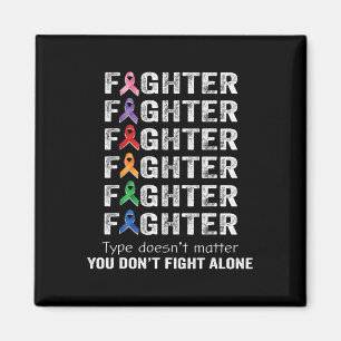 Fighter Cancer Survivor Awareness World Cancer Day Magnet