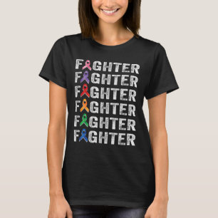 Fighter Cancer Survivor Awareness World Cancer Day T-Shirt