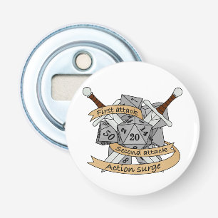 Fighter Dice Design Bottle Opener