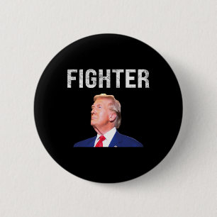 Fighter Donald Trump 2024  6 Cm Round Badge