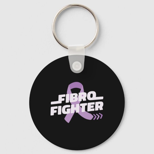 Fighter Fight Fibromylagia Raise Awareness Meme Gi Key Ring (Front)