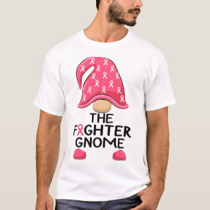 Fighter Gnome - Breast Cancer Awareness Gnome Cost T-Shirt