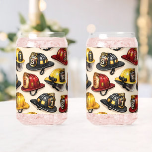 Fighter helmet pattern can glass