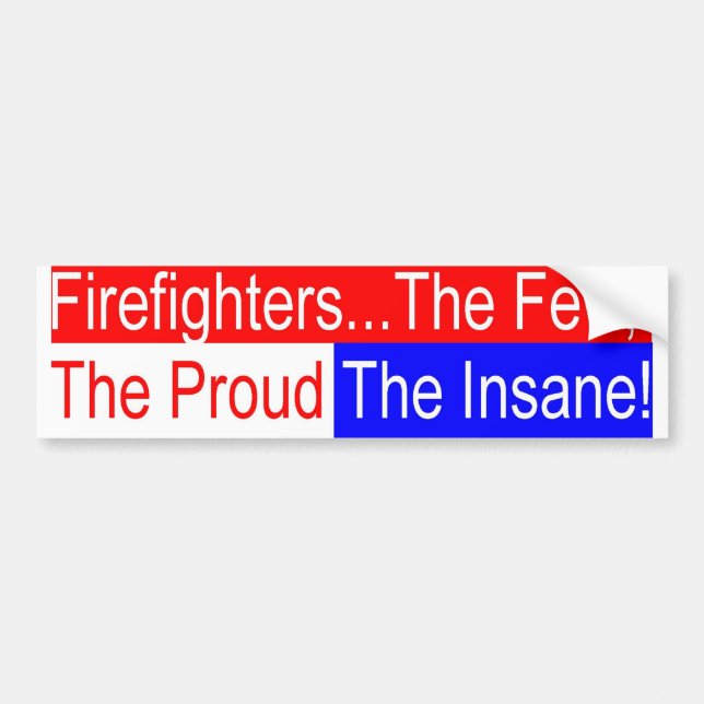 fighter insane bumper sticker (Front)