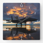 Fighter Jet Aeroplane at Sunset Military Gifts