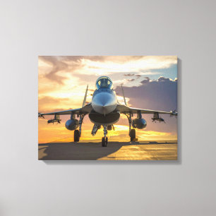 Fighter jet canvas print