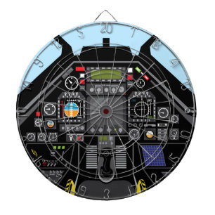 Fighter Jet Cockpit Dartboard