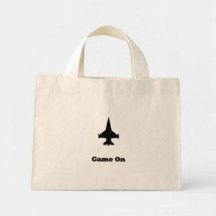 Fighter Jet Game On Mini Tote Bag