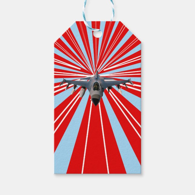 Fighter Jet Gift Tags (Front)