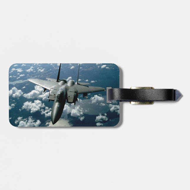 Fighter Jet Luggage Tag (Back Horizontal)