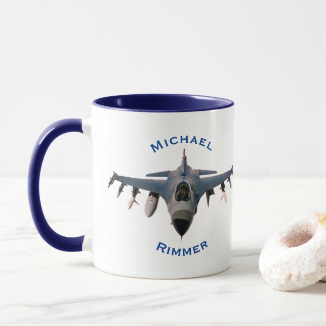 Fighter Jet Mug (With Donut)