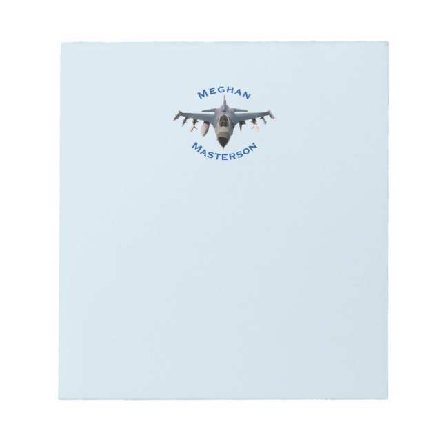 Fighter Jet Notepad (Front)