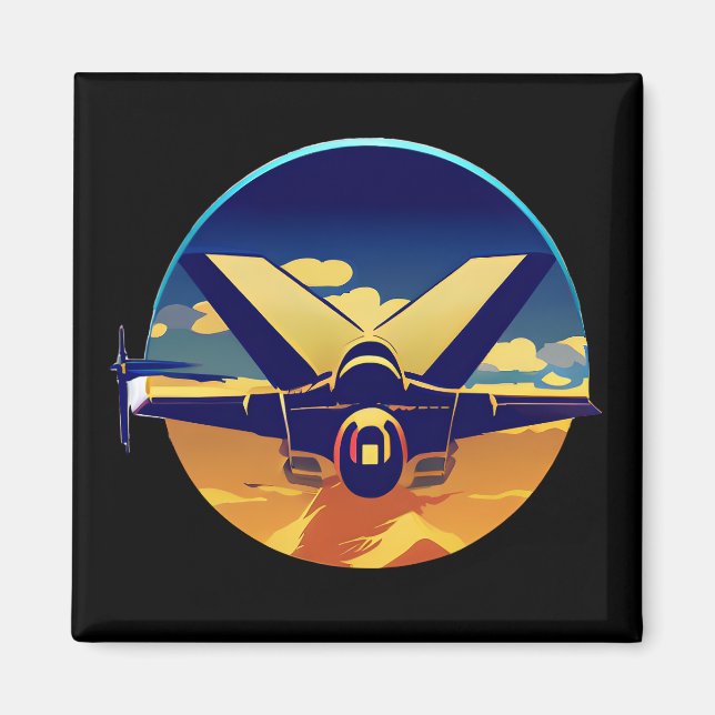 Fighter Jet Plane Magnet (Front)