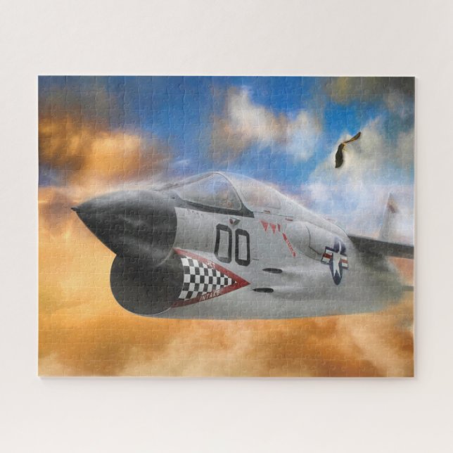 FIGHTER JET WILD SKY FRONTIER JIGSAW PUZZLE (Horizontal)