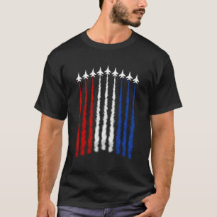 Fighter Jets Aeroplane American Flag 4Th Of July C T-Shirt