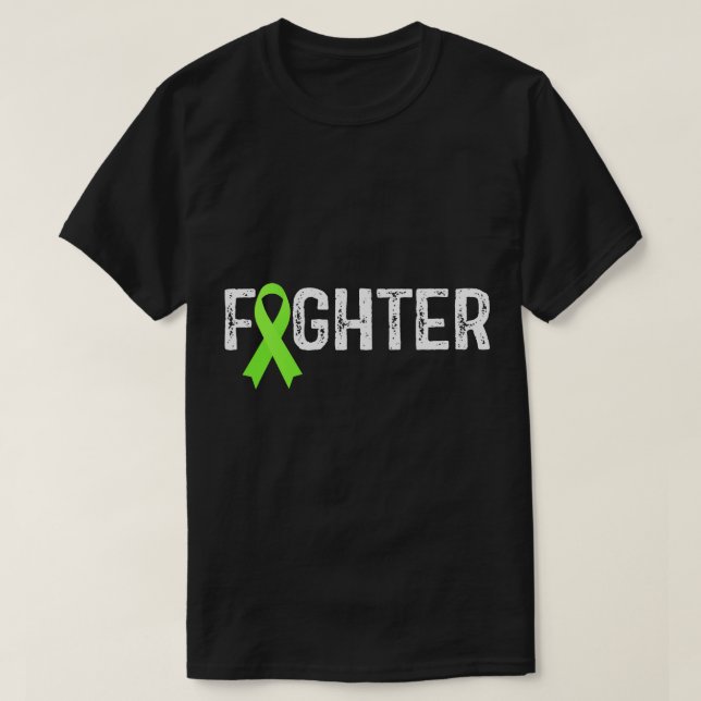 Fighter Lyme Disease Awareness T-Shirt (Design Front)