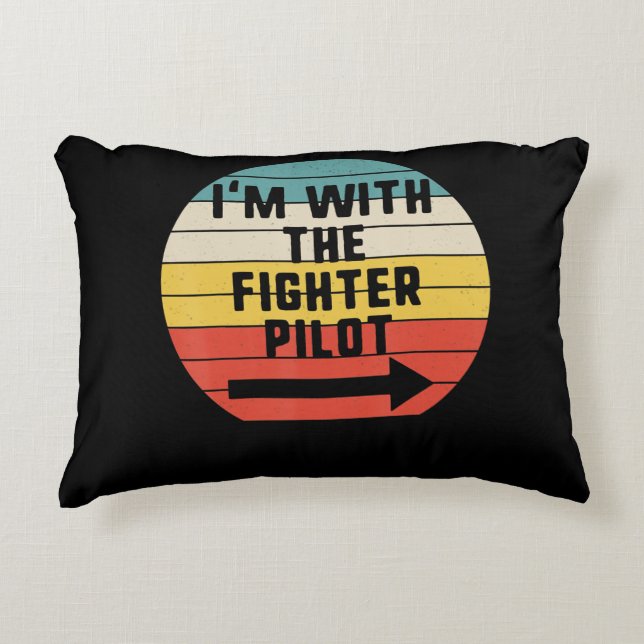 Fighter Pilot Halloween Matching Couple Gift Decorative Cushion (Front)