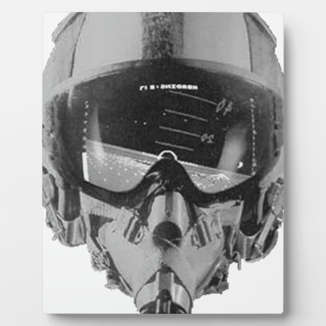 Fighter Pilot Helmet and Altimeter Plaque (Front)