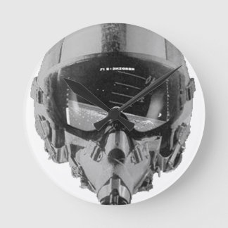 Fighter Pilot Helmet and Altimeter Round Clock