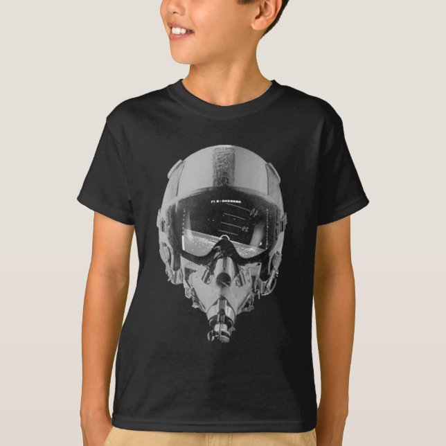 Fighter Pilot Helmet and Altimeter T-Shirt (Front)