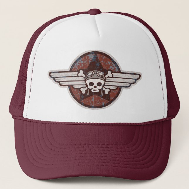 Fighter Pirate Trucker Hat (Front)