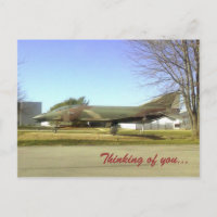 Fighter plane (F4-Phantom) Postcard