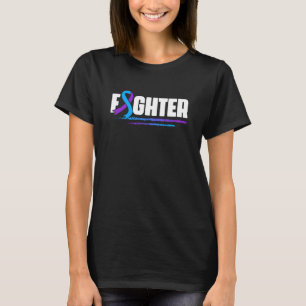 Fighter Ribbon Rheumatoid Arthritis Awareness T-Shirt