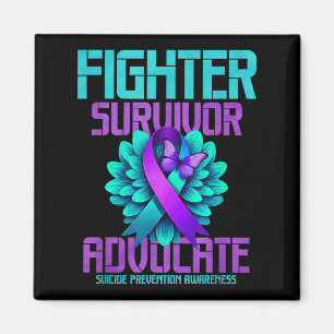 Fighter Survivor Advocate Magnet