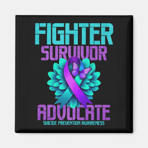Fighter Survivor Advocate Premium Magnet