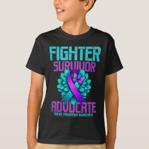 Fighter Survivor Advocate Premium  T-Shirt
