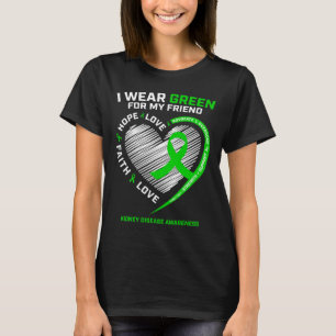 Fighter Warrior Gifts Friend Green Kidney Disease T-Shirt