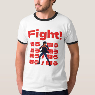 Fighter with 90s Retro Anime Style T-Shirt