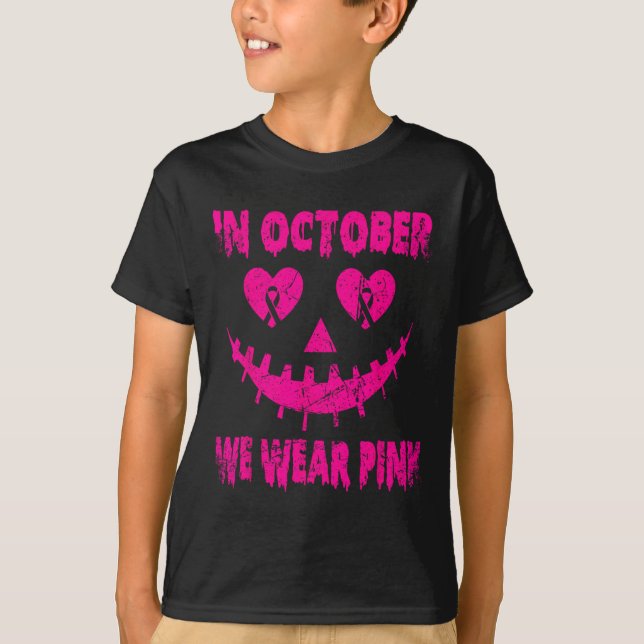 Fighters Emble Get Your Pink Jackolantern Tee  (Front)