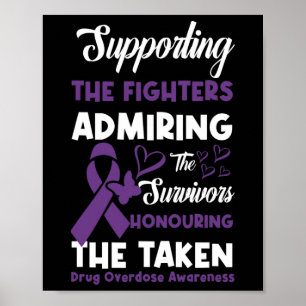 Fighters Honouring Taken Drug Overdose Awareness 4 Poster