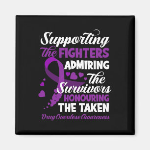 Fighters Honouring Taken Drug Overdose Awareness Magnet