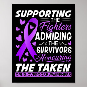 Fighters Honouring Taken Overdose Awareness Poster