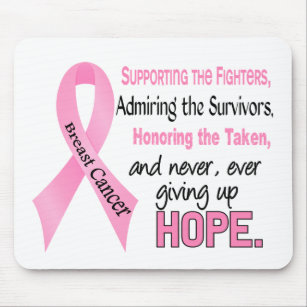 Fighters Survivors Taken Pink Ribbon Breast Cancer Mouse Pad