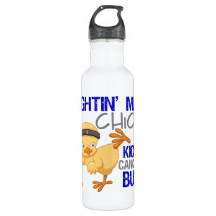 Fightin Chick Rectal Cancer 710 Ml Water Bottle