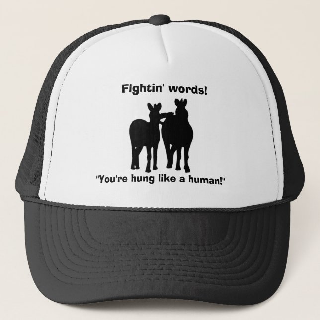Fightin' Words Funny Horses Hat (Front)