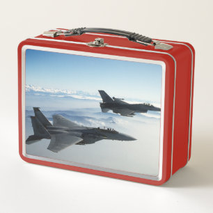 Fighting Aircraft  Metal Lunch Box