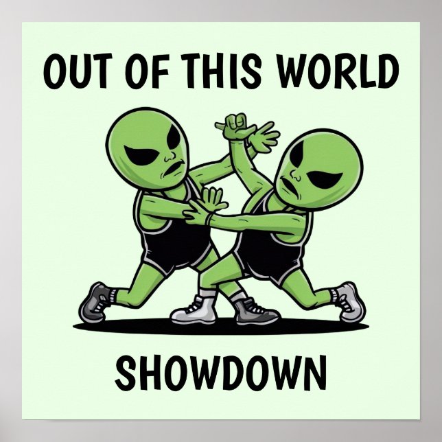 Fighting Aliens Poster (Front)